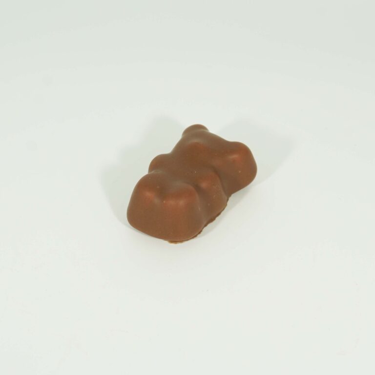 Ourson guimauve lait vue du haut